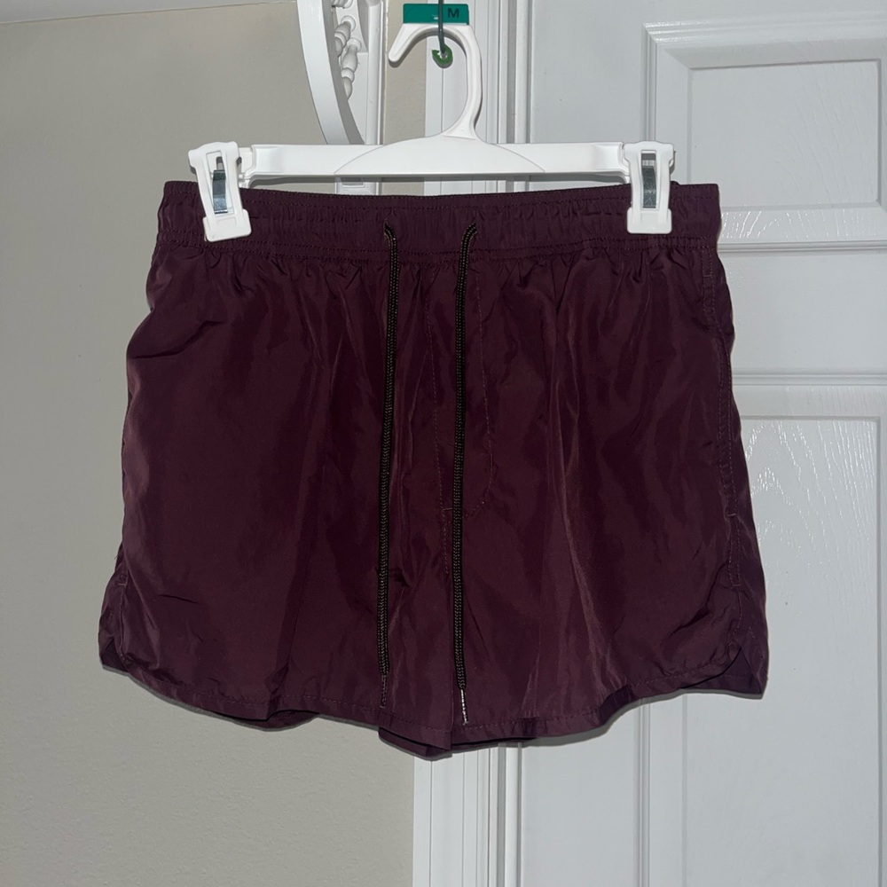 Burgundy Athletic Shorts